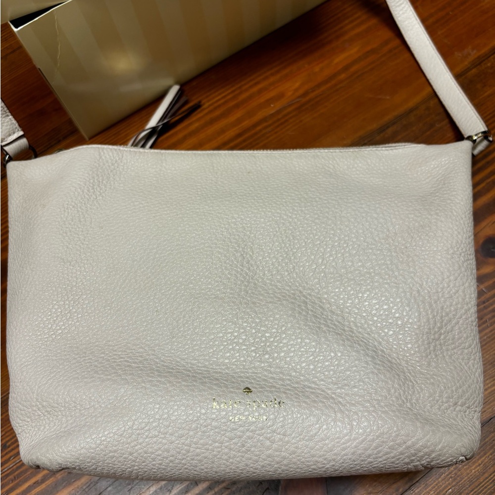 Kate Spade Cream Leather Crossbody Bag